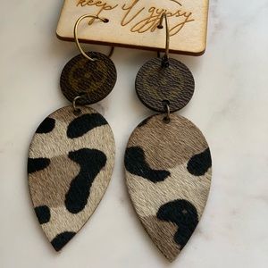 Leopard Print Earrings